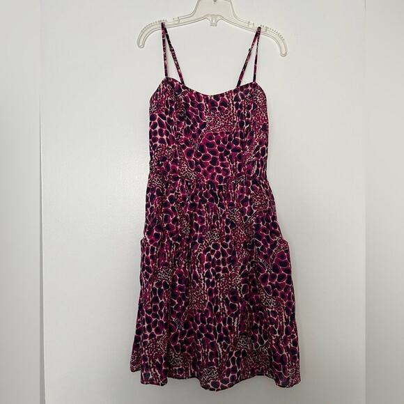 Lilly Pulitzer Gigi Giraffe Print Anna Lynne Dress Smocked Back - Picture 2 of 7